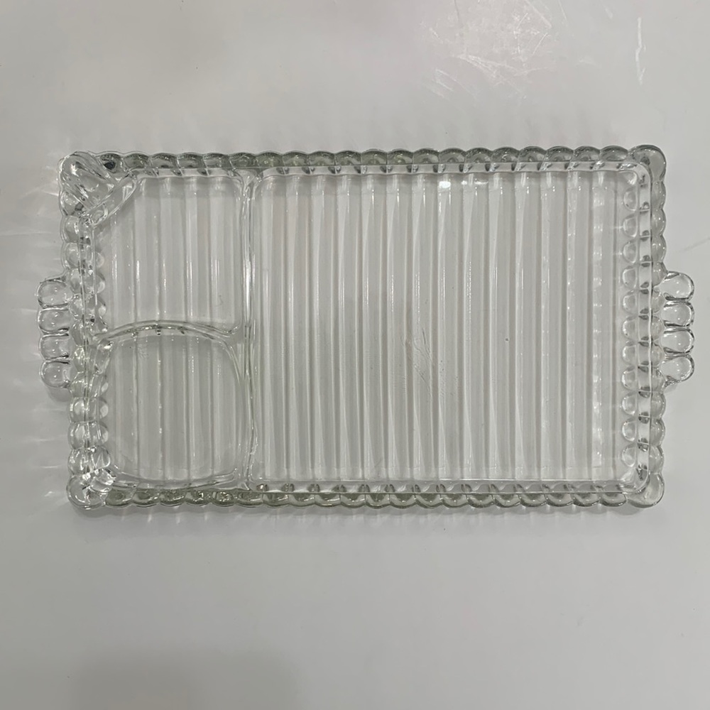 Hazel Atlas vintage ball and ribbed classic dish
